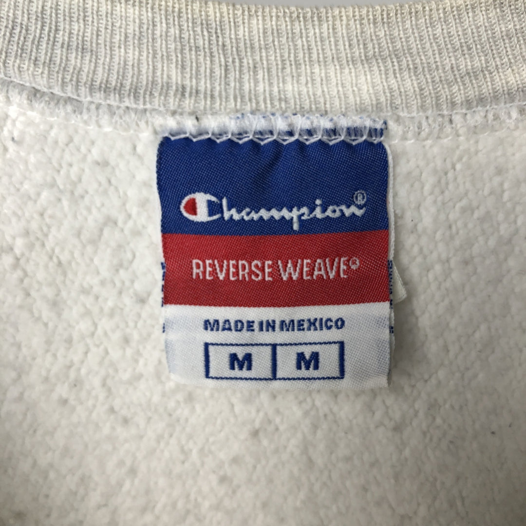 Champion REVERSE WEAVE Reverse Weave Printed Sweatshirt Trainer Men's M size unclear gray type Vintage Second Hand