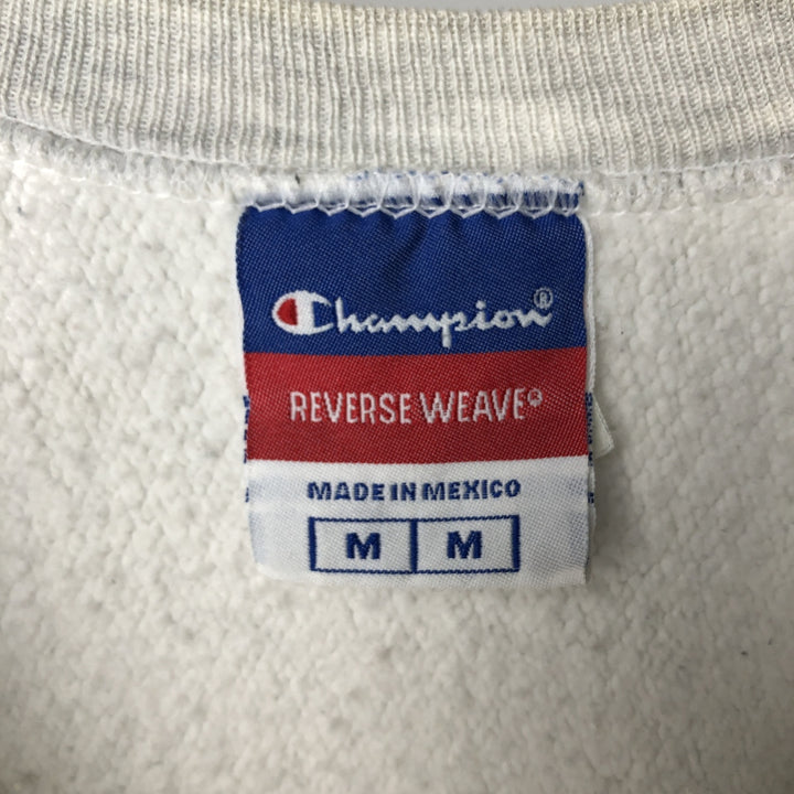 Champion REVERSE WEAVE Reverse Weave Printed Sweatshirt Trainer Men's M size unclear gray type Vintage Second Hand