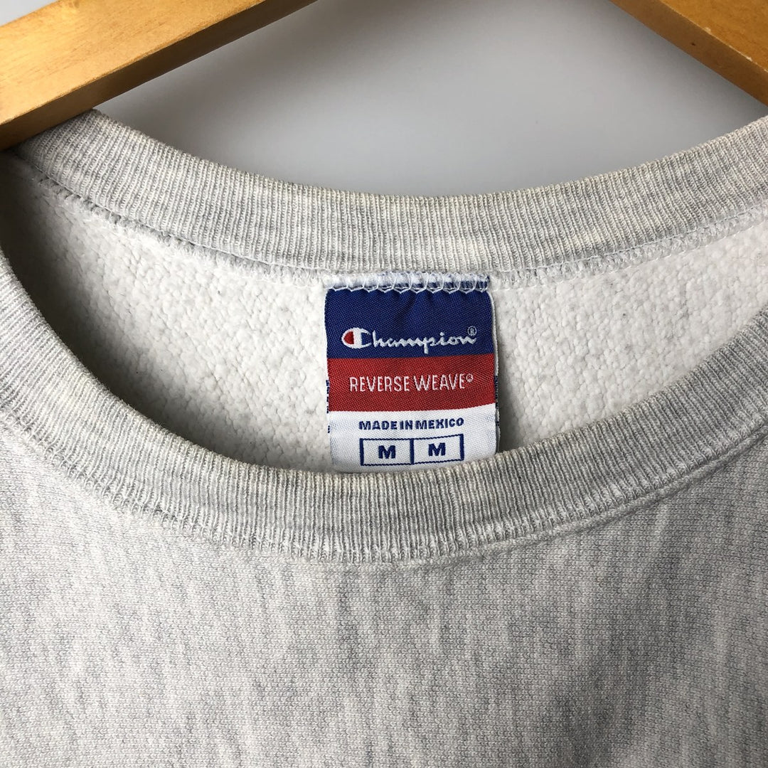 Champion REVERSE WEAVE Reverse Weave Printed Sweatshirt Trainer Men's M size unclear gray type Vintage Second Hand