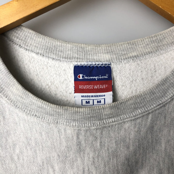 Champion REVERSE WEAVE Reverse Weave Printed Sweatshirt Trainer Men's M size unclear gray type Vintage Second Hand