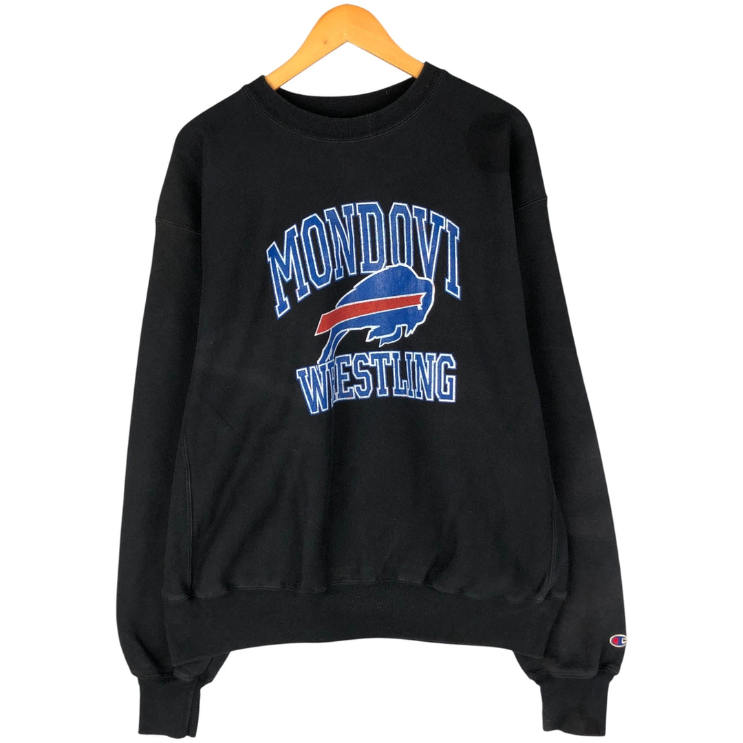 2000'S Champion Reverse Weave NFL Buffalo Bills College Sweatshirt, Men's Size L cotton black type Vintage Second Hand