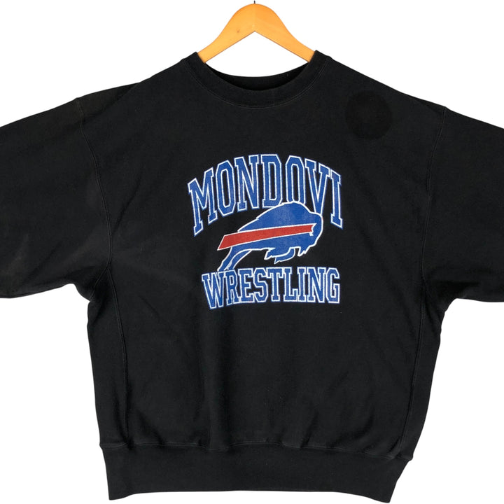 2000'S Champion Reverse Weave NFL Buffalo Bills College Sweatshirt, Men's Size L cotton black type Vintage Second Hand
