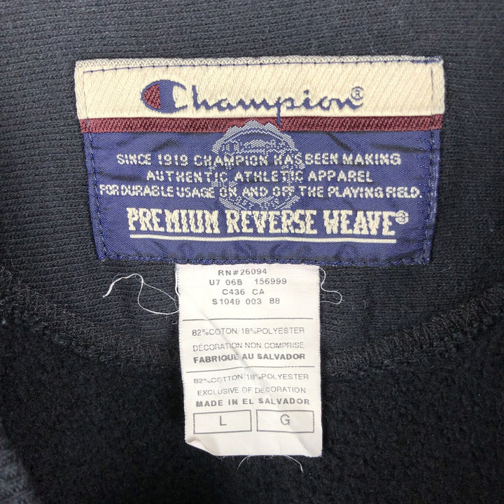 2000'S Champion Reverse Weave NFL Buffalo Bills College Sweatshirt, Men's Size L cotton black type Vintage Second Hand