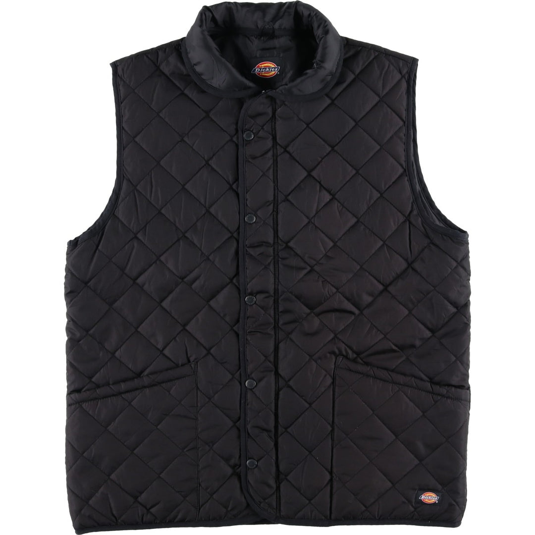 Dickies Quilted Vest, Men's XL polyester black type Vintage Second Hand
