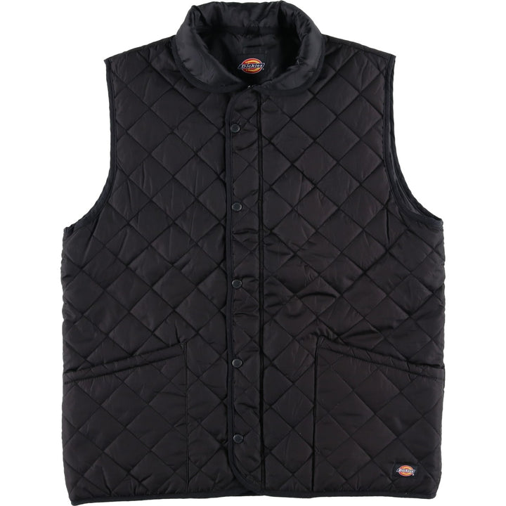 Dickies Quilted Vest, Men's XL polyester black type Vintage Second Hand