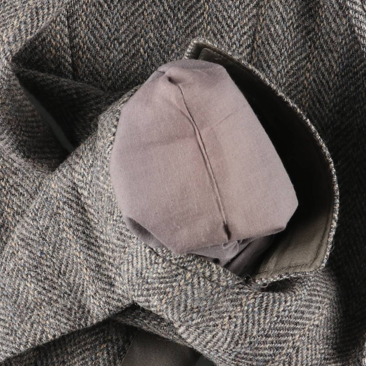 Vintage 1980s-1990'S Palm Beach Harris Tweed wool tailored jacket, made in the USA, size M. wool gray type Vintage Second Hand