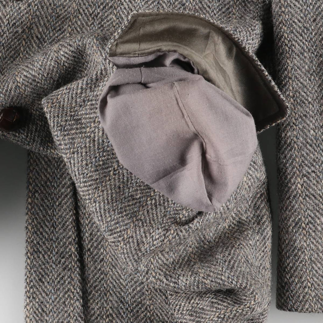 Vintage 1980s-1990'S Palm Beach Harris Tweed wool tailored jacket, made in the USA, size M. wool gray type Vintage Second Hand