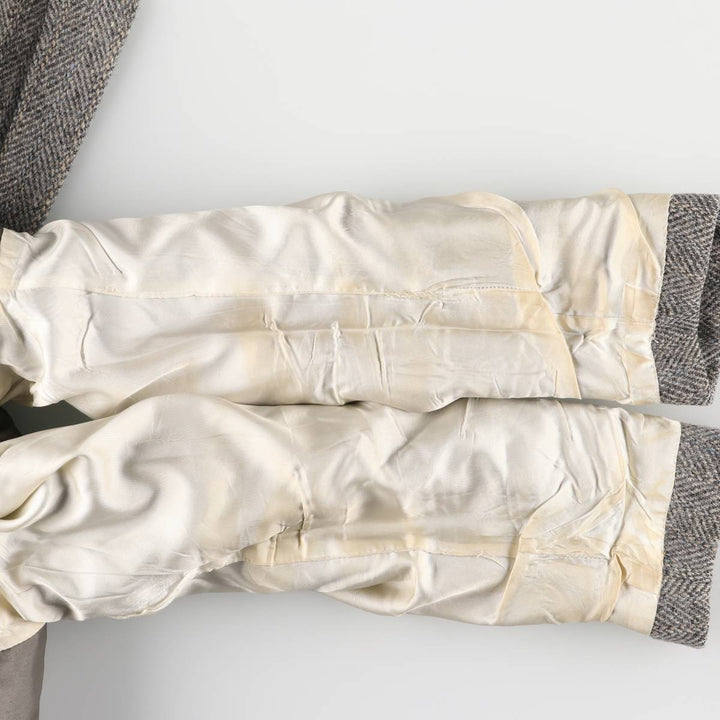 Vintage 1980s-1990'S Palm Beach Harris Tweed wool tailored jacket, made in the USA, size M. wool gray type Vintage Second Hand