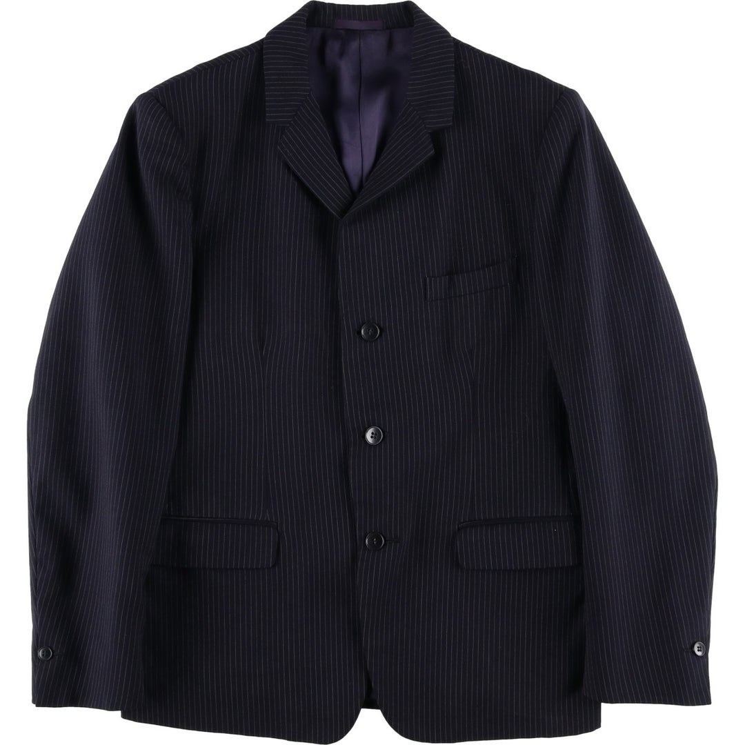 Pierre Cardin Stripe Pattern Tailored Jacket, Men's Size Small unclear navy blue type Vintage Second Hand