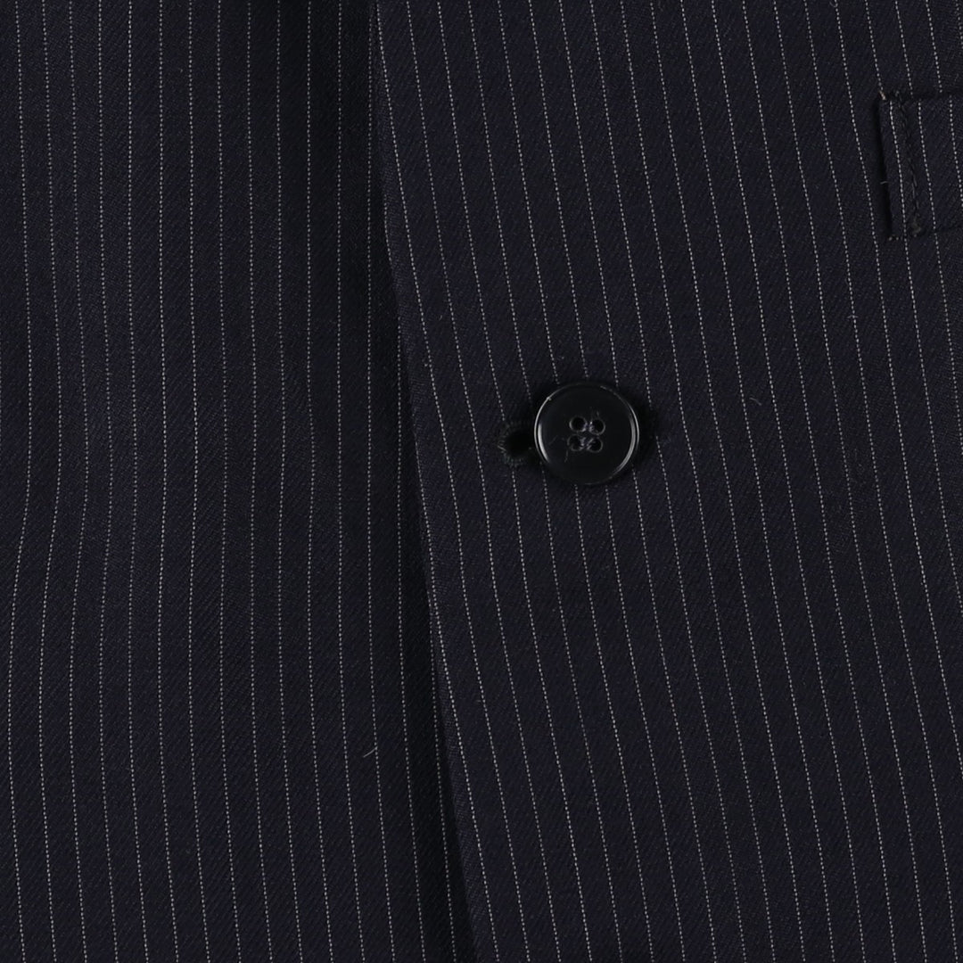 Pierre Cardin Stripe Pattern Tailored Jacket, Men's Size Small unclear navy blue type Vintage Second Hand