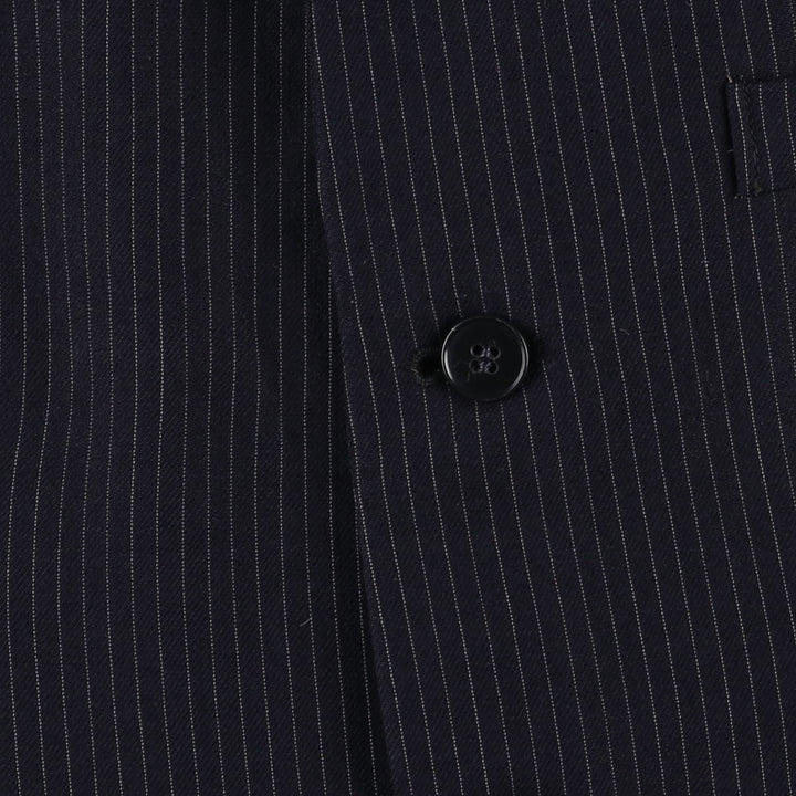 Pierre Cardin Stripe Pattern Tailored Jacket, Men's Size Small unclear navy blue type Vintage Second Hand