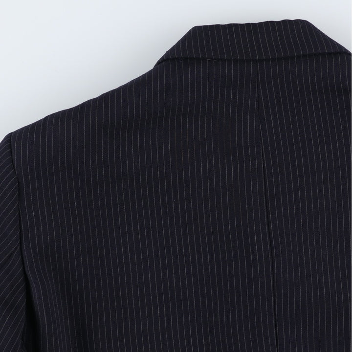 Pierre Cardin Stripe Pattern Tailored Jacket, Men's Size Small unclear navy blue type Vintage Second Hand