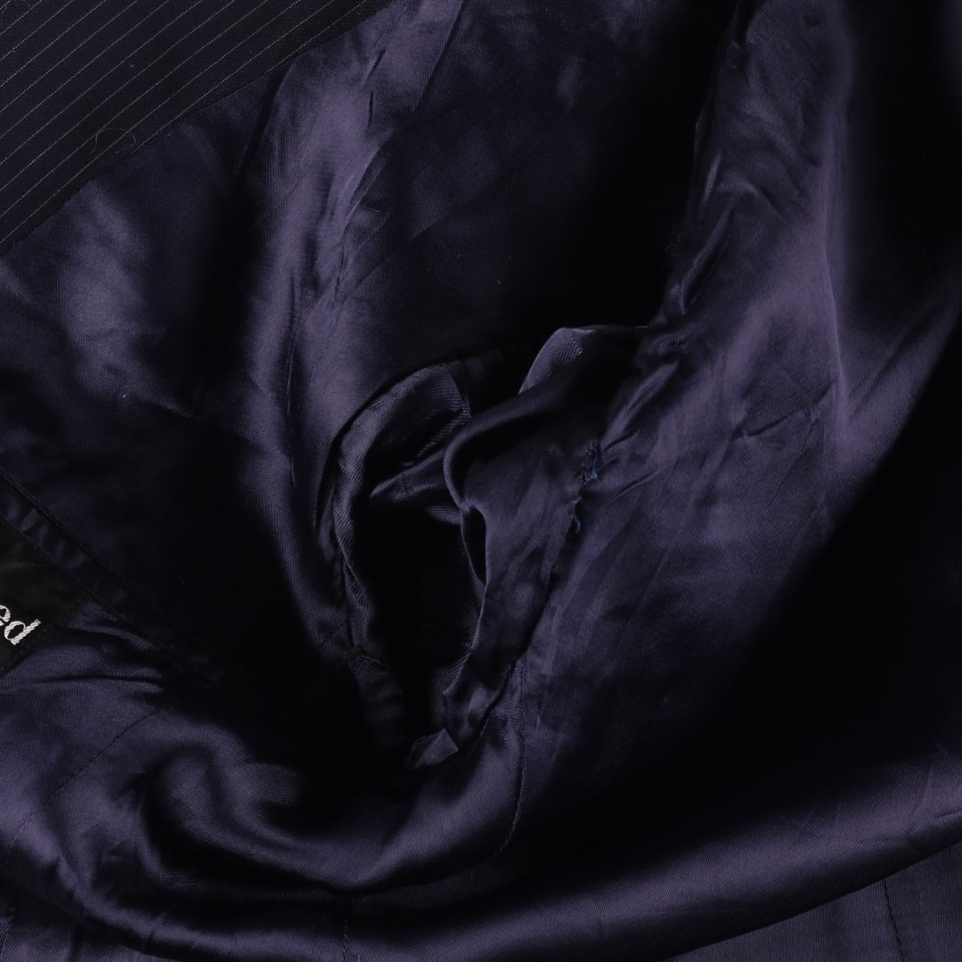 Pierre Cardin Stripe Pattern Tailored Jacket, Men's Size Small unclear navy blue type Vintage Second Hand