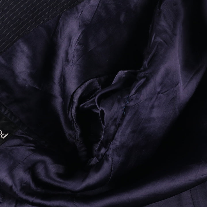 Pierre Cardin Stripe Pattern Tailored Jacket, Men's Size Small unclear navy blue type Vintage Second Hand