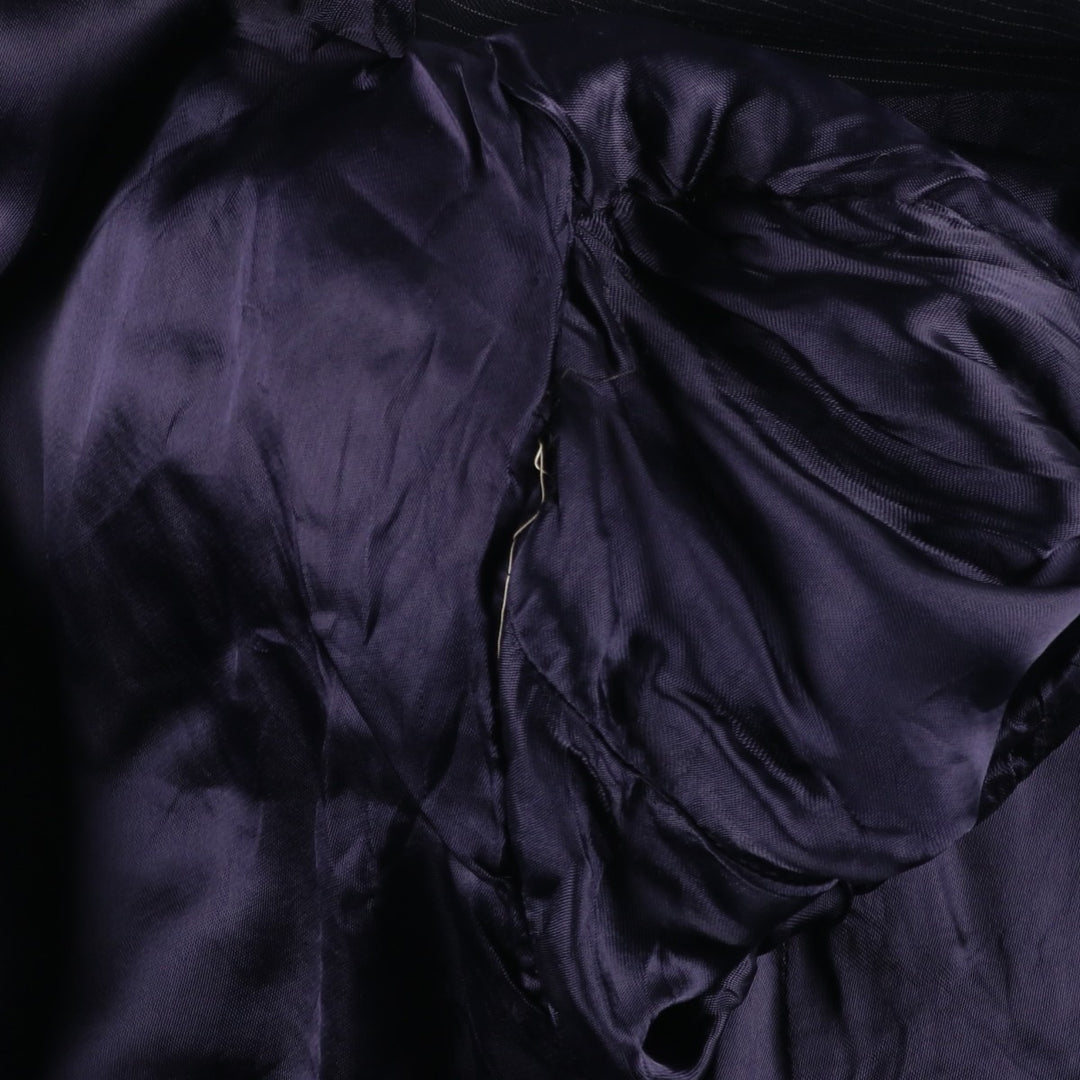 Pierre Cardin Stripe Pattern Tailored Jacket, Men's Size Small unclear navy blue type Vintage Second Hand