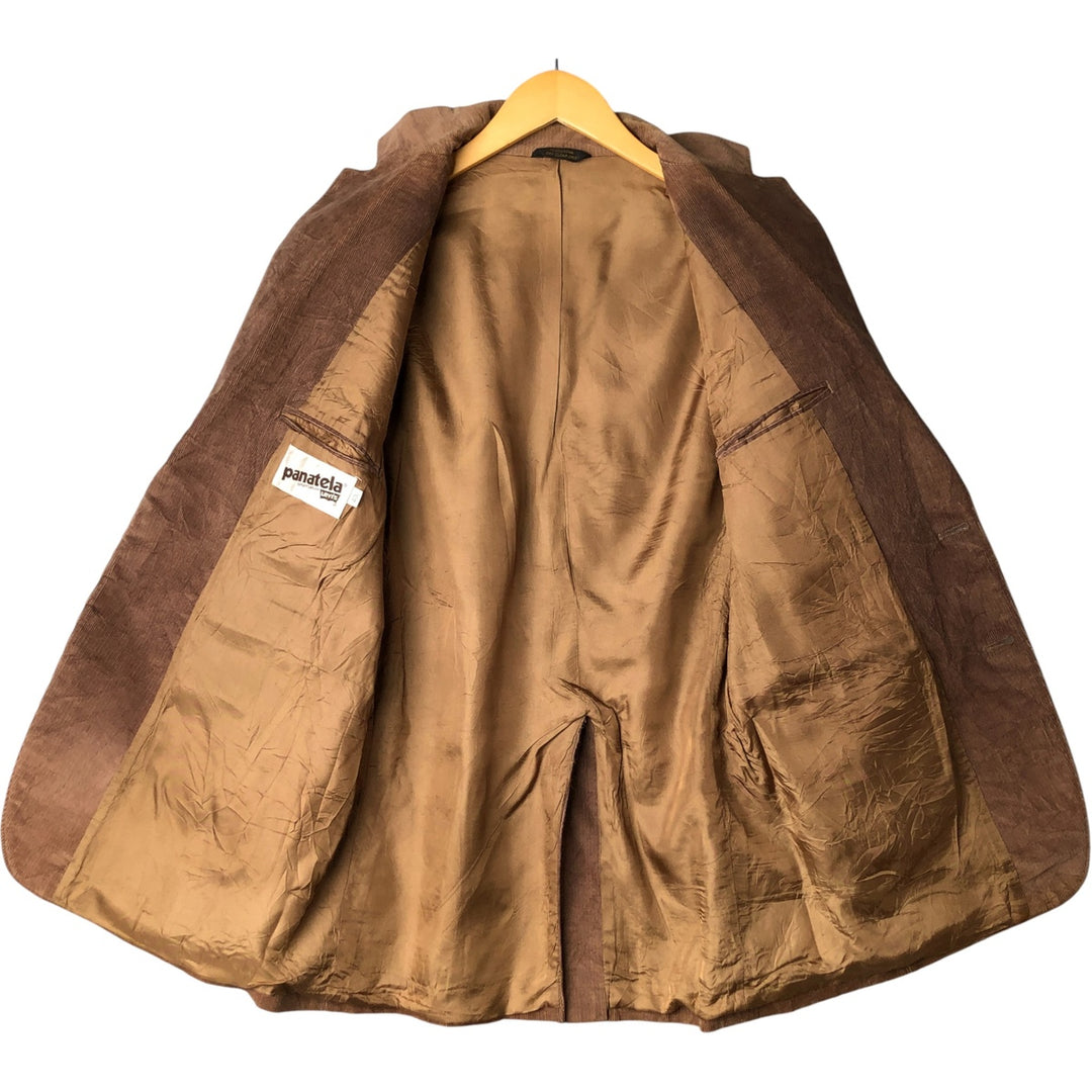 Vintage 70s-80'S Levi's PANATELA Corduroy Tailored Jacket, Men's Size Medium unclear brown type Vintage Second Hand