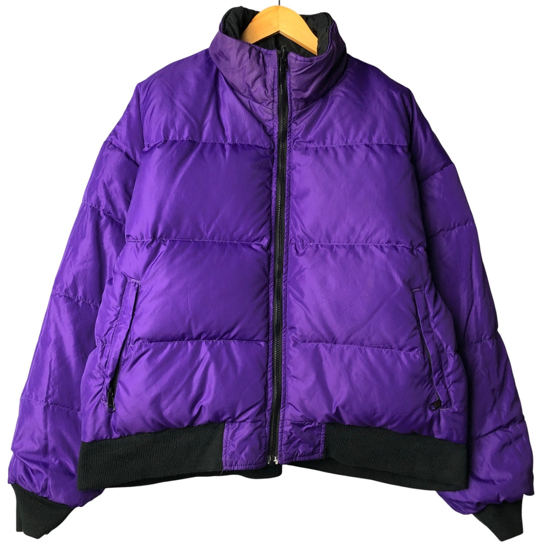 Vintage 1980'S WOOLRICH reversible down jacket, men's size XL Nylon black type Vintage Second Hand