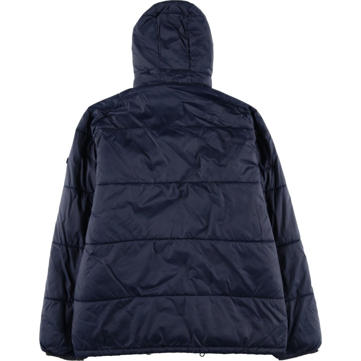 2000s~ Barbour INTERNATIONAL 3-Warrant Padded Parka Puffer Jacket, Men's Size L polyamide navy blue type Vintage Second Hand