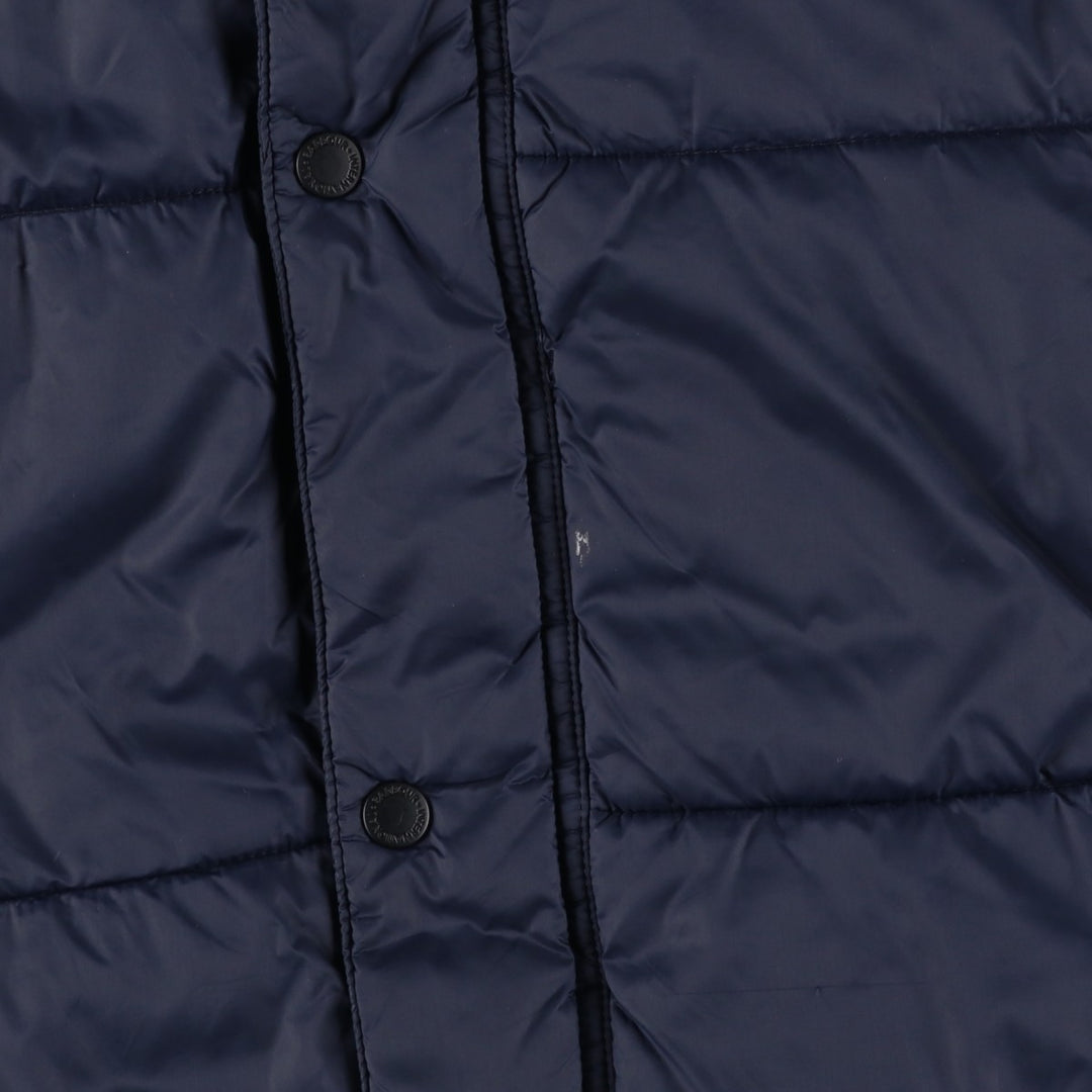 2000s~ Barbour INTERNATIONAL 3-Warrant Padded Parka Puffer Jacket, Men's Size L polyamide navy blue type Vintage Second Hand