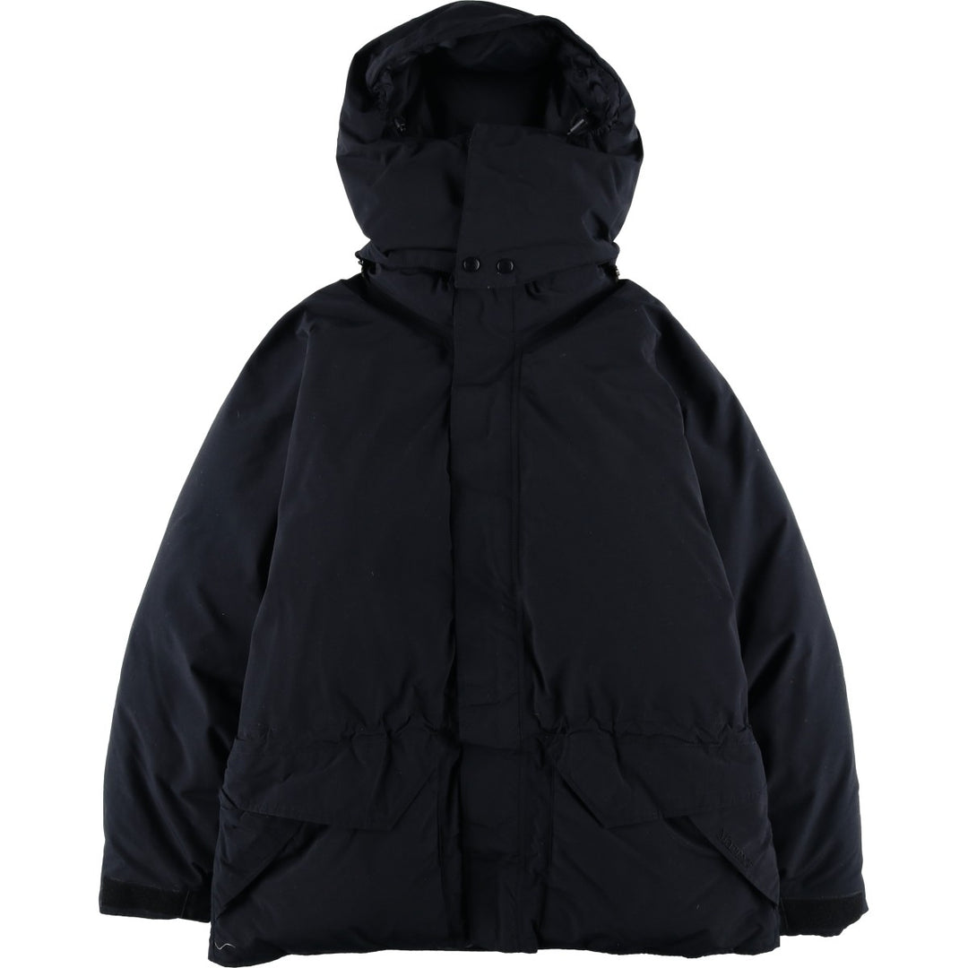 90'S Vintage Marmot GORE-TEX Hooded Goose Down Jacket, Men's Size Medium Nylon black type Vintage Second Hand