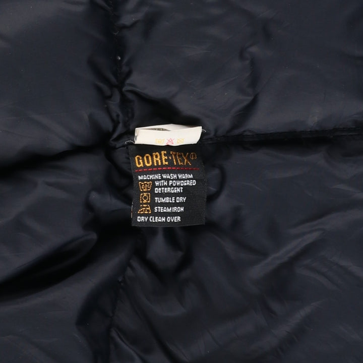 90'S Vintage Marmot GORE-TEX Hooded Goose Down Jacket, Men's Size Medium Nylon black type Vintage Second Hand