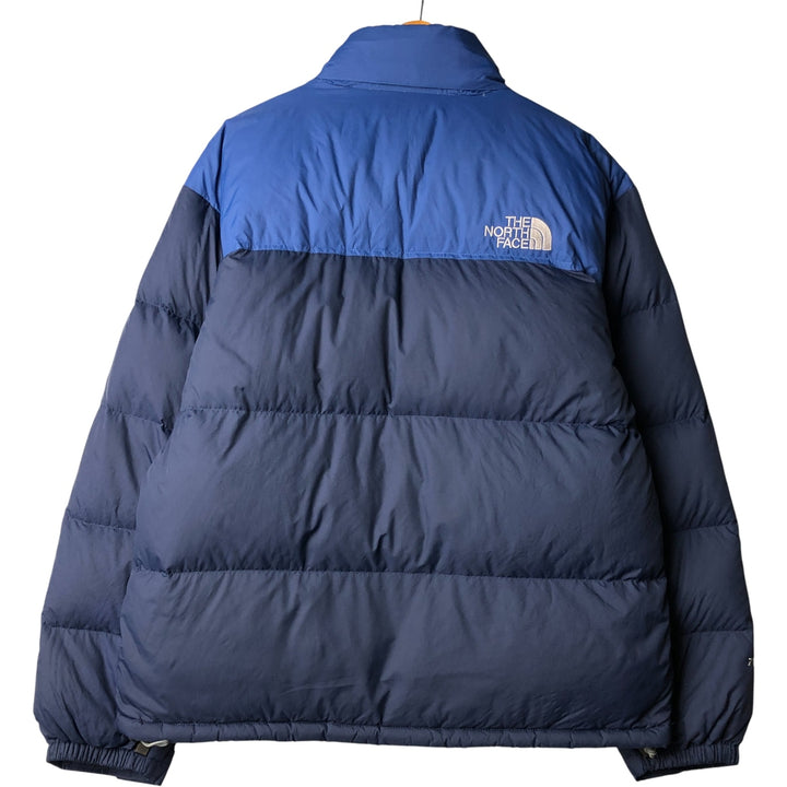 2000'S The North Face Nuptse Jacket, 700 fill power goose down jacket, men's size XL Nylon blue type Vintage Second Hand