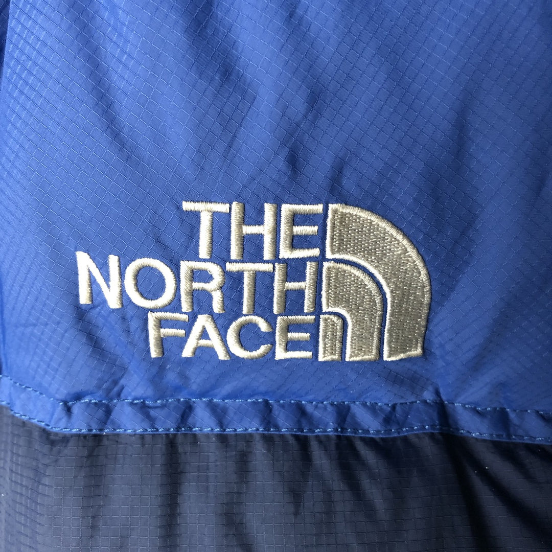 2000'S The North Face Nuptse Jacket, 700 fill power goose down jacket, men's size XL Nylon blue type Vintage Second Hand