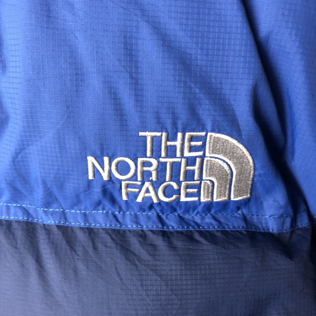 2000'S The North Face Nuptse Jacket, 700 fill power goose down jacket, men's size XL Nylon blue type Vintage Second Hand