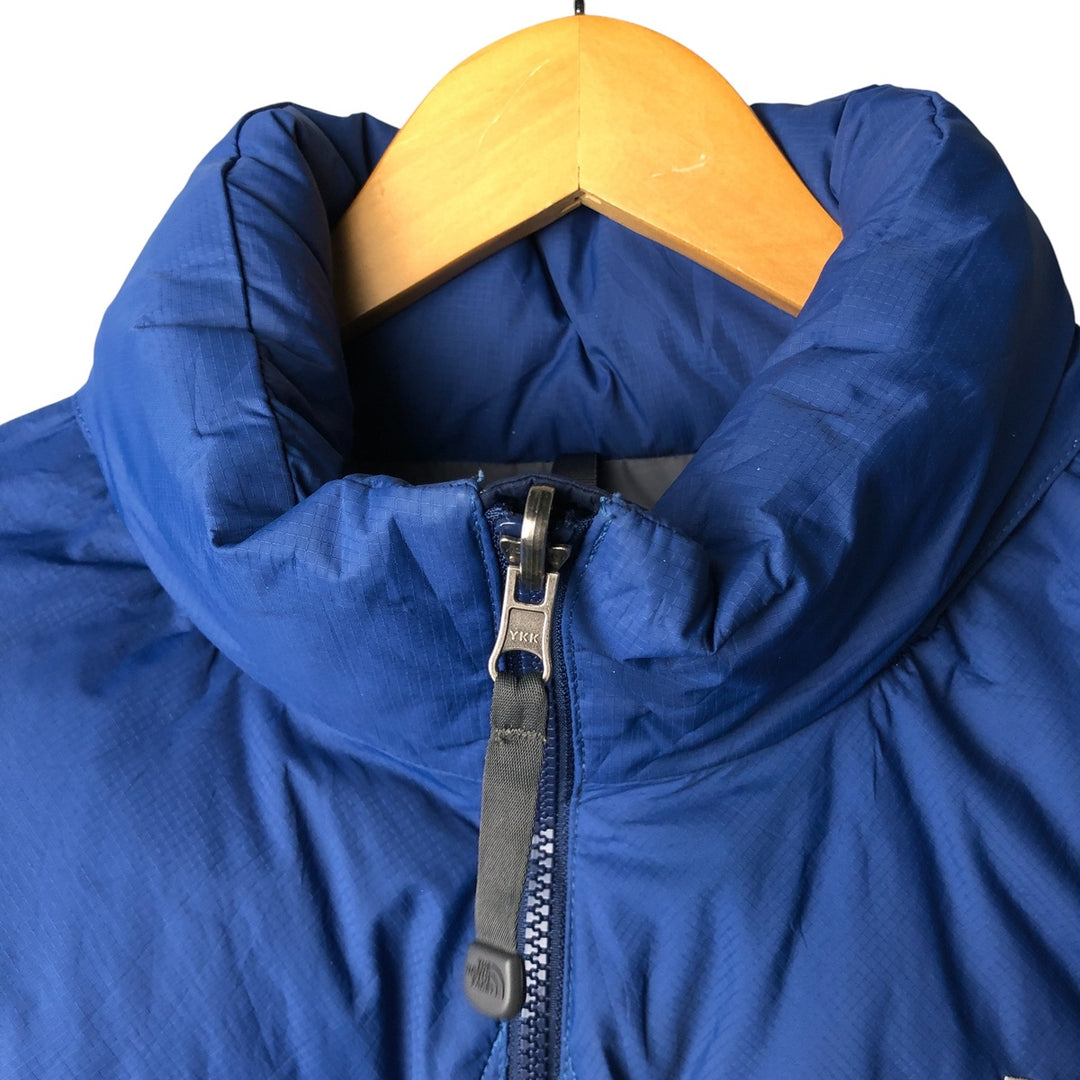 2000'S The North Face Nuptse Jacket, 700 fill power goose down jacket, men's size XL Nylon blue type Vintage Second Hand