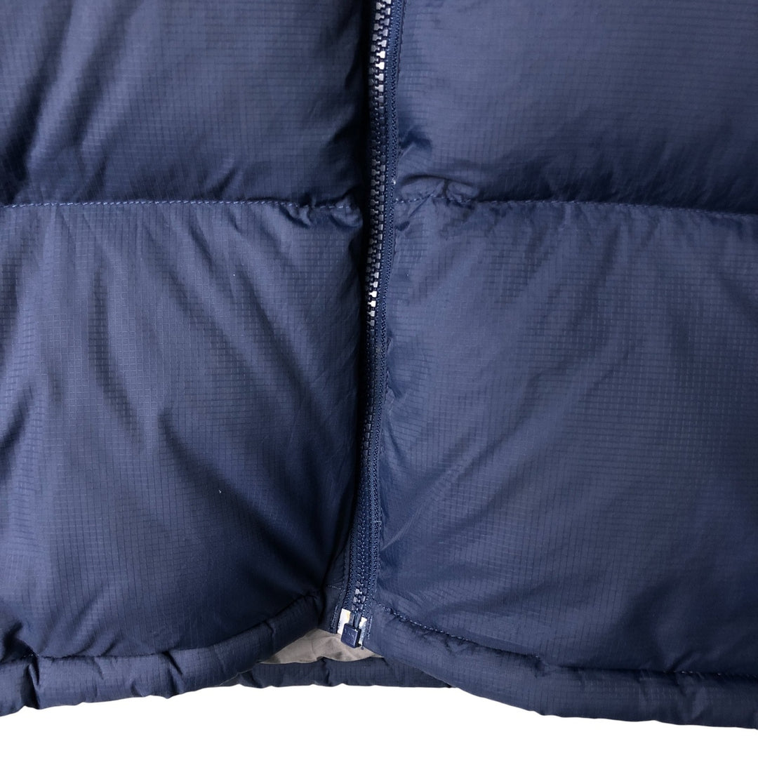 2000'S The North Face Nuptse Jacket, 700 fill power goose down jacket, men's size XL Nylon blue type Vintage Second Hand