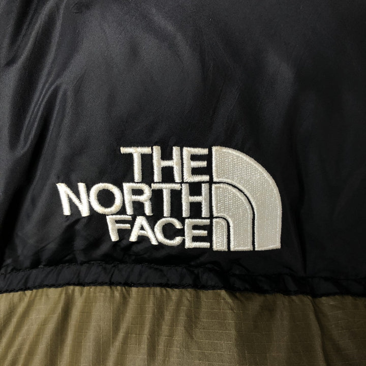 Vintage 1990'S The North Face Nuptse Jacket, 700 fill power goose down jacket, men's XL size Nylon Khaki type Vintage Second Hand
