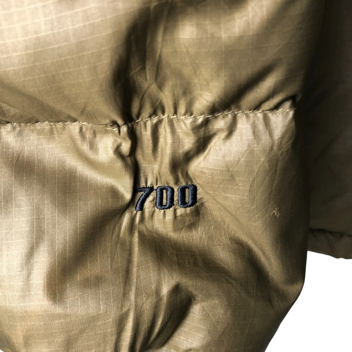 Vintage 1990'S The North Face Nuptse Jacket, 700 fill power goose down jacket, men's XL size Nylon Khaki type Vintage Second Hand