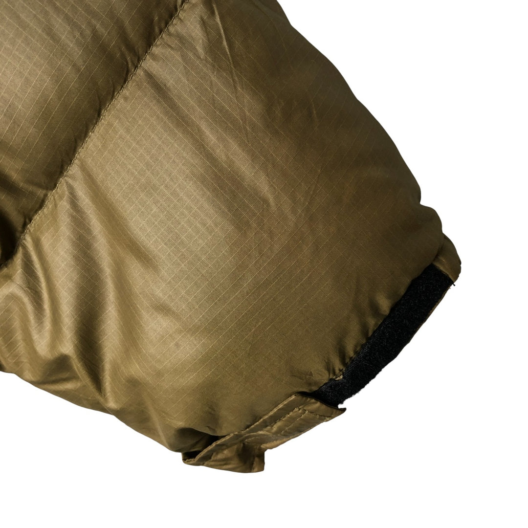 Vintage 1990'S The North Face Nuptse Jacket, 700 fill power goose down jacket, men's XL size Nylon Khaki type Vintage Second Hand