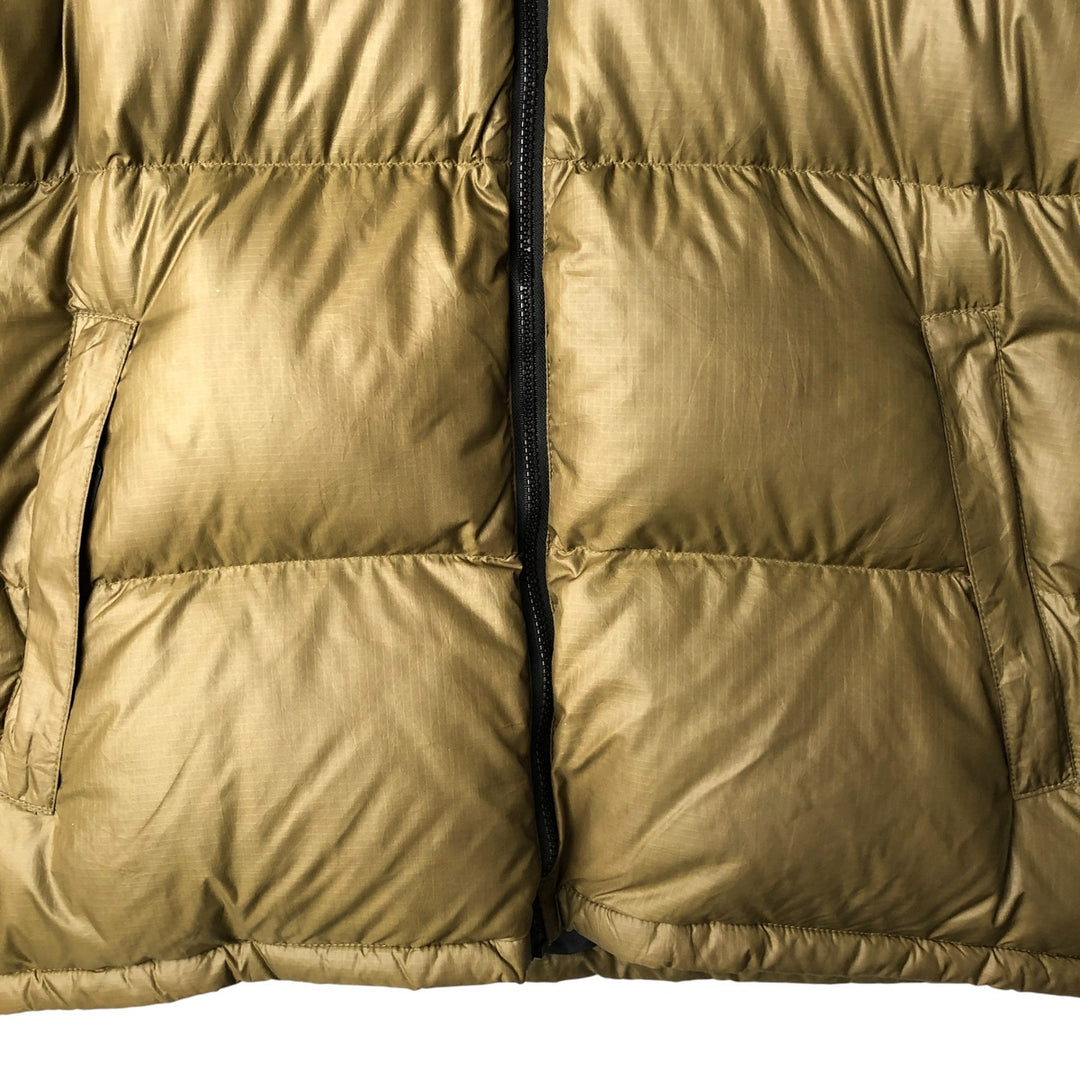 Vintage 1990'S The North Face Nuptse Jacket, 700 fill power goose down jacket, men's XL size Nylon Khaki type Vintage Second Hand
