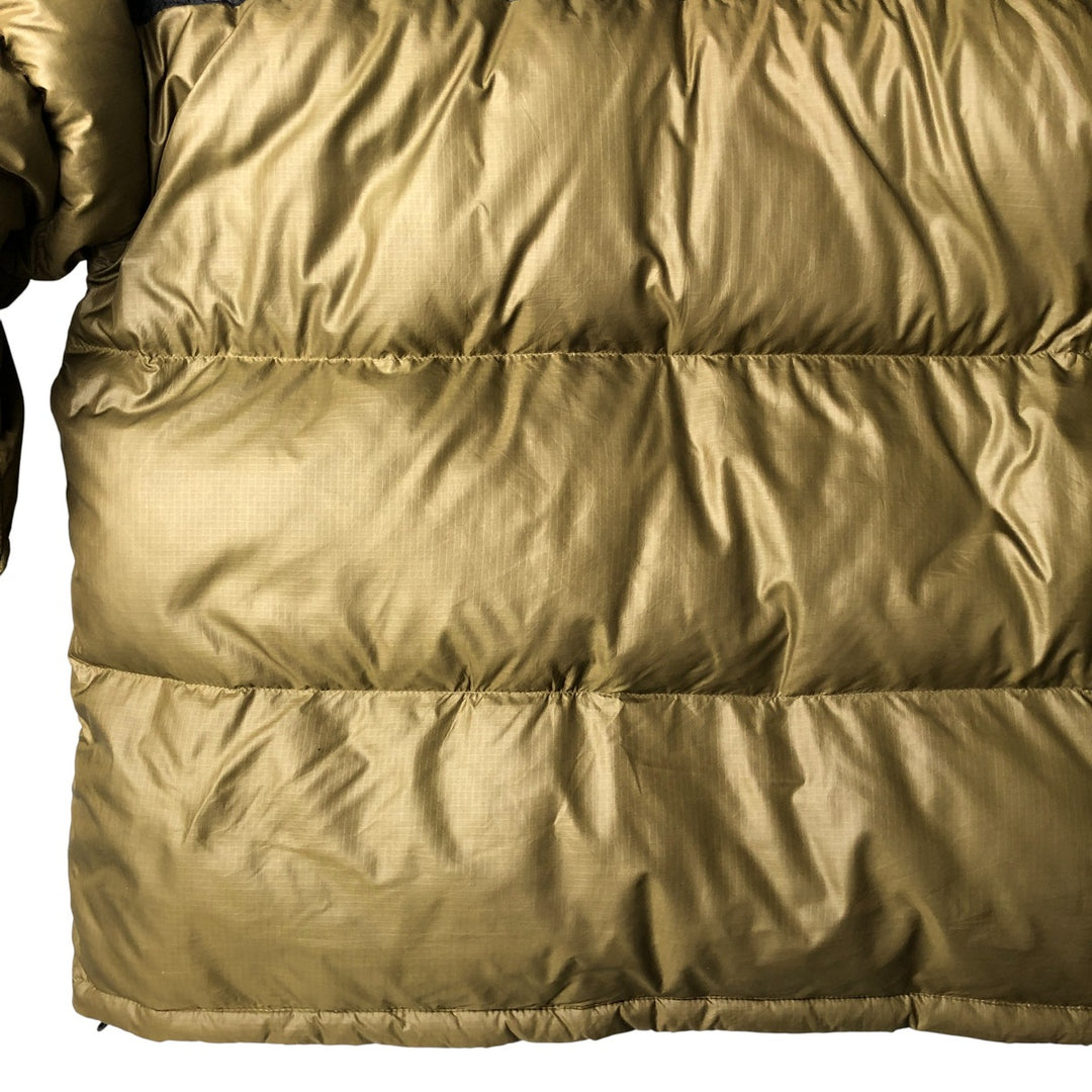Vintage 1990'S The North Face Nuptse Jacket, 700 fill power goose down jacket, men's XL size Nylon Khaki type Vintage Second Hand