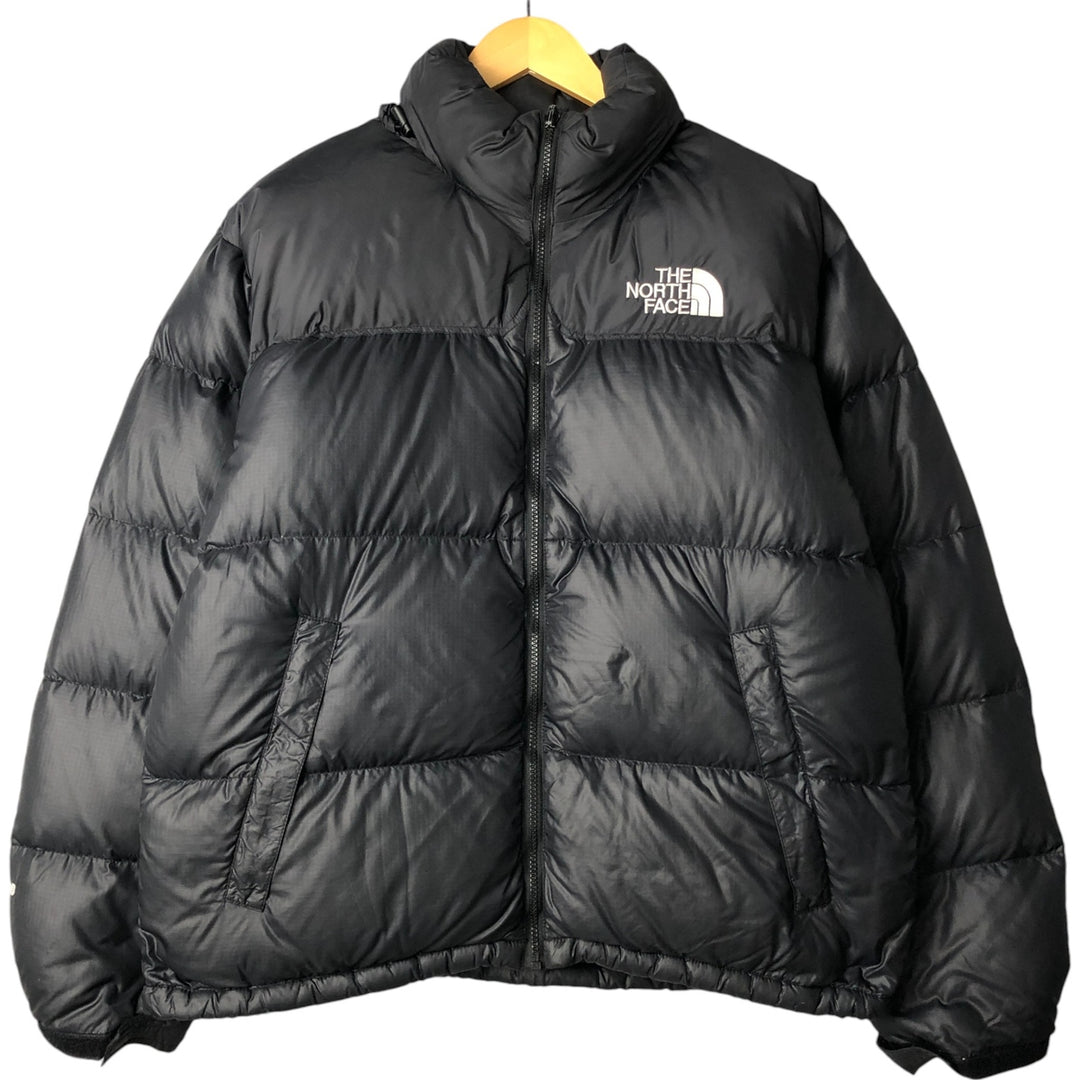 Vintage 1990'S The North Face Nuptse Jacket, 700 fill power goose down jacket, men's size L Nylon black type Vintage Second Hand