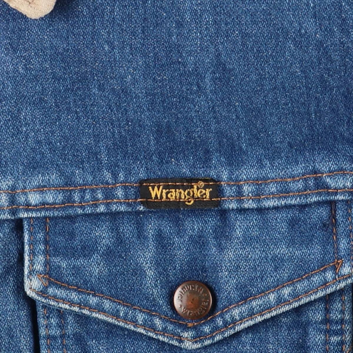 Vintage Wrangler denim jacket, men's size XL unclear blue type Vintage Second Hand