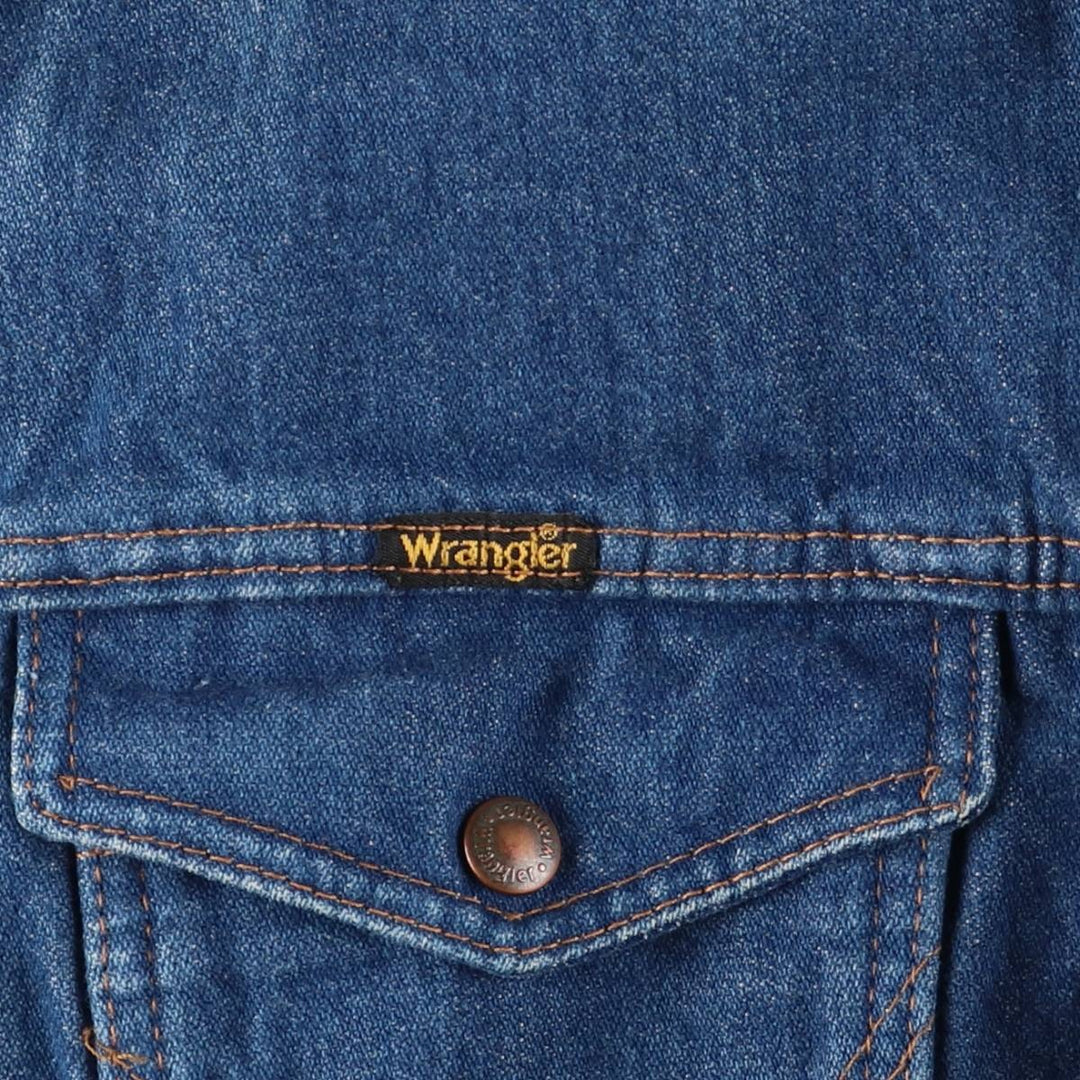Vintage Wrangler denim jacket, men's size XL unclear blue type Vintage Second Hand