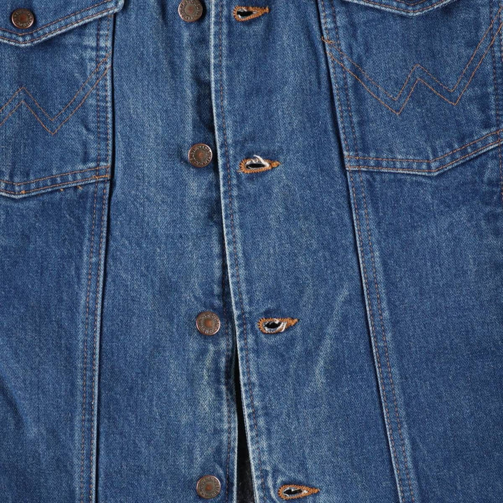 Vintage Wrangler denim jacket, men's size XL unclear blue type Vintage Second Hand