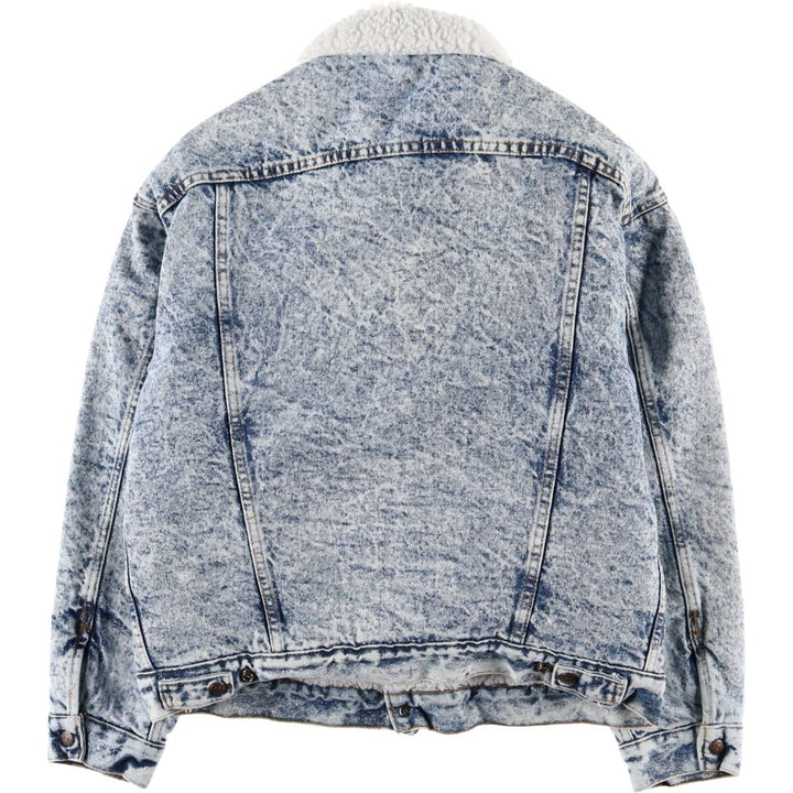 Vintage 80s-90'S Levi's Chemical Wash Padded Denim Jacket, Made in USA, Men's Size L cotton blue type Vintage Second Hand