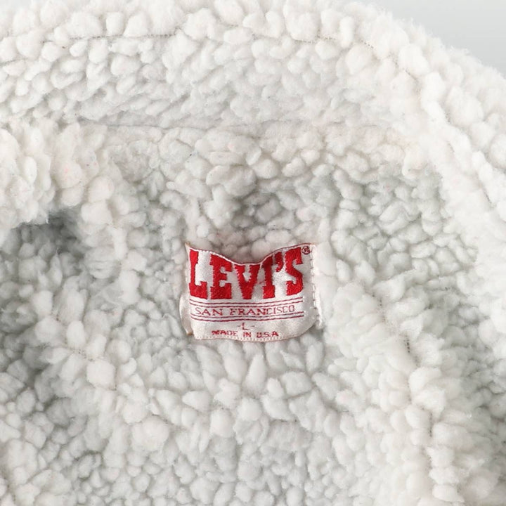 Vintage 80s-90'S Levi's Chemical Wash Padded Denim Jacket, Made in USA, Men's Size L cotton blue type Vintage Second Hand