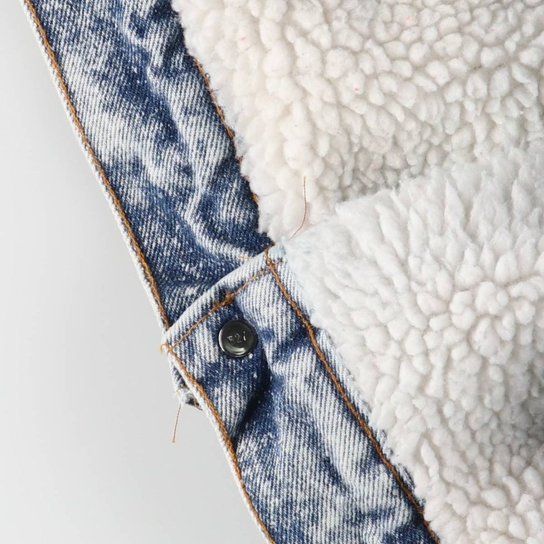 Vintage 80s-90'S Levi's Chemical Wash Padded Denim Jacket, Made in USA, Men's Size L cotton blue type Vintage Second Hand