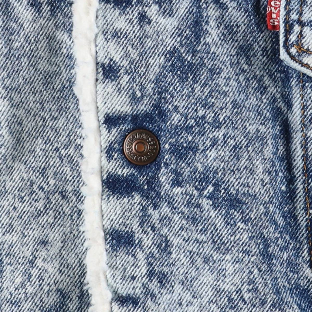 Vintage 80s-90'S Levi's Chemical Wash Padded Denim Jacket, Made in USA, Men's Size L cotton blue type Vintage Second Hand