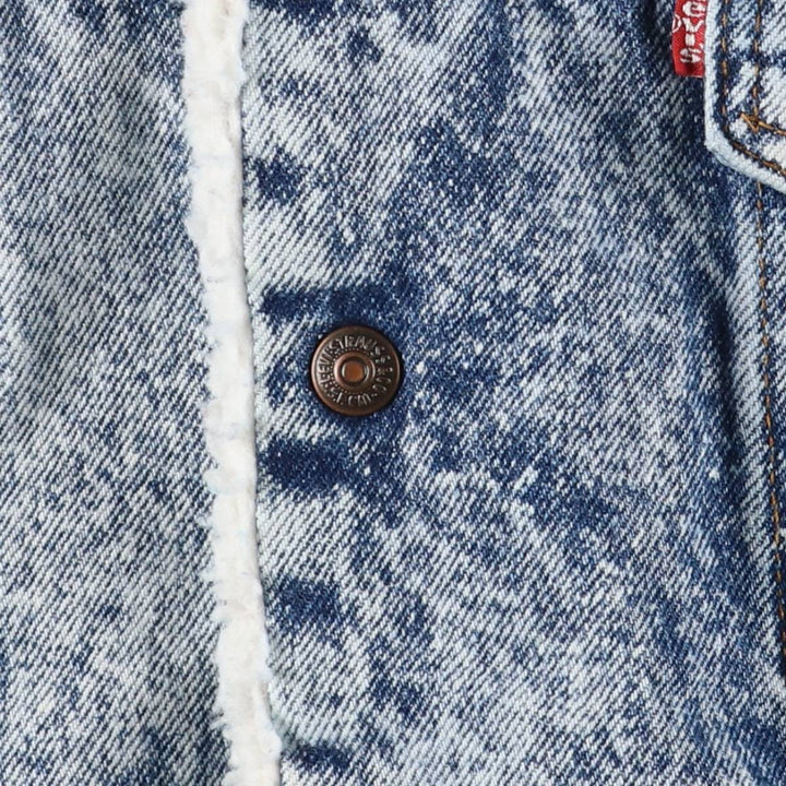 Vintage 80s-90'S Levi's Chemical Wash Padded Denim Jacket, Made in USA, Men's Size L cotton blue type Vintage Second Hand