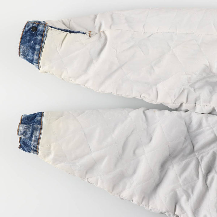 Vintage 80s-90'S Levi's Chemical Wash Padded Denim Jacket, Made in USA, Men's Size L cotton blue type Vintage Second Hand