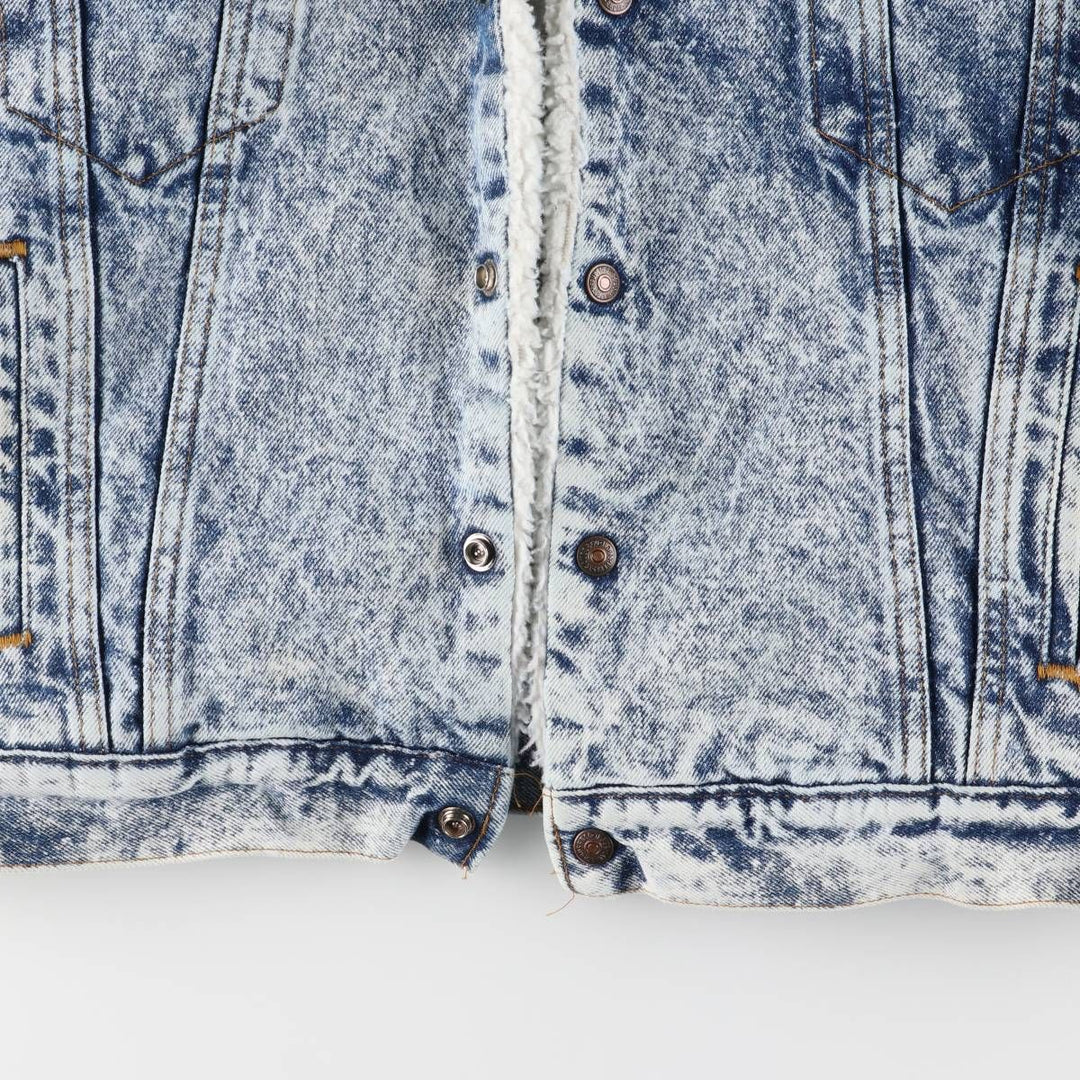 Vintage 80s-90'S Levi's Chemical Wash Padded Denim Jacket, Made in USA, Men's Size L cotton blue type Vintage Second Hand