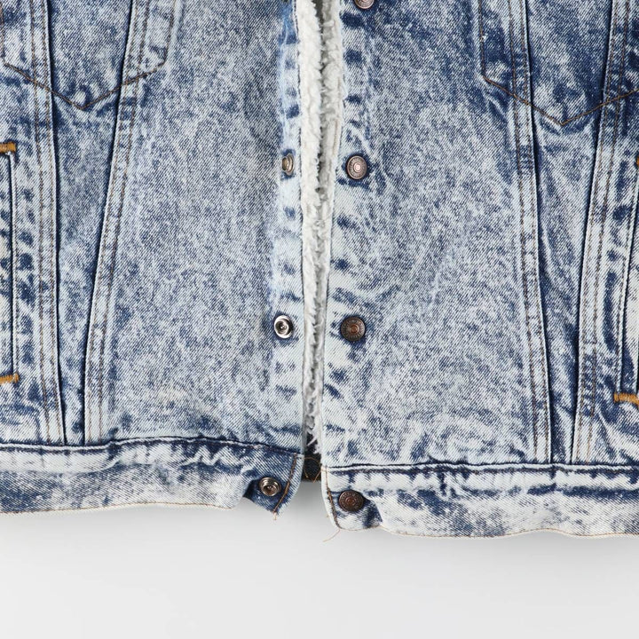 Vintage 80s-90'S Levi's Chemical Wash Padded Denim Jacket, Made in USA, Men's Size L cotton blue type Vintage Second Hand