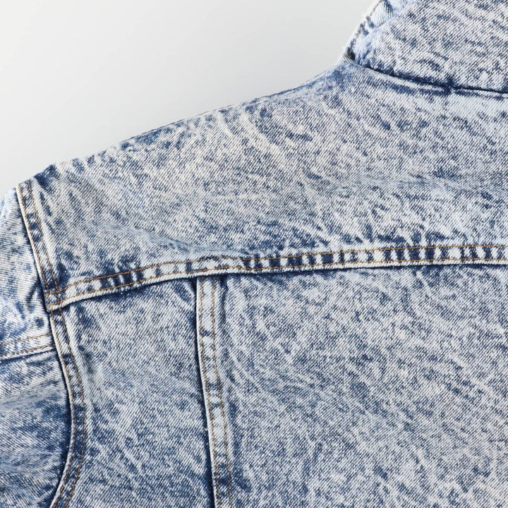 Vintage 80s-90'S Levi's Chemical Wash Padded Denim Jacket, Made in USA, Men's Size L cotton blue type Vintage Second Hand