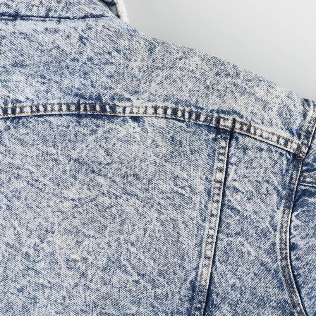 Vintage 80s-90'S Levi's Chemical Wash Padded Denim Jacket, Made in USA, Men's Size L cotton blue type Vintage Second Hand