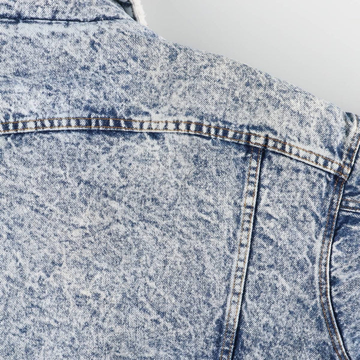 Vintage 80s-90'S Levi's Chemical Wash Padded Denim Jacket, Made in USA, Men's Size L cotton blue type Vintage Second Hand